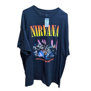 Men’s XXL Nirvana Graphic T-Shirt Unplugged Black NWT